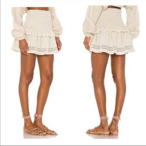NWT Spell & The Gypsy Lola Ruched Mini Skirt